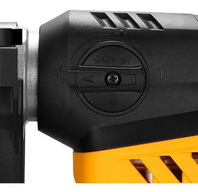 Martelete eletropneumático Deko preto e amarelo frequência de 60Hz com 1600W de potência 127V