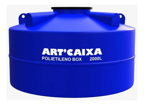 Tanque de água Artcaixa Box vertical polietileno 2000L azul
