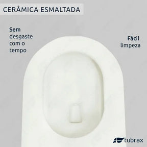 Sanitário Vaso Convencional Redondo Tubrax Cor Branco